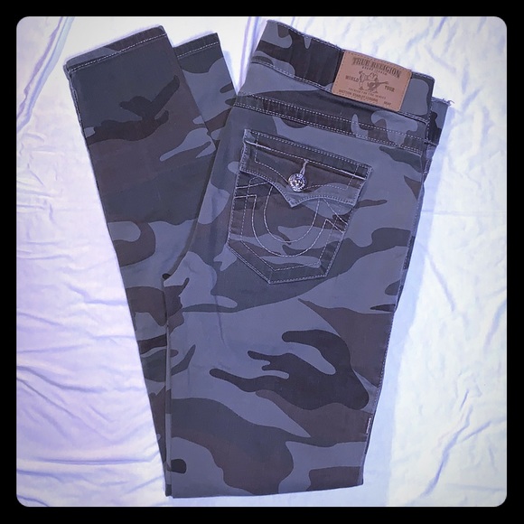 True Religion Camo Skinny Jeans - Picture 1 of 3